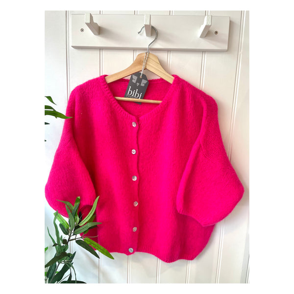 Short sleeve cardigan