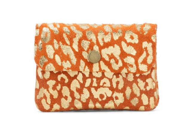 Small suede purse