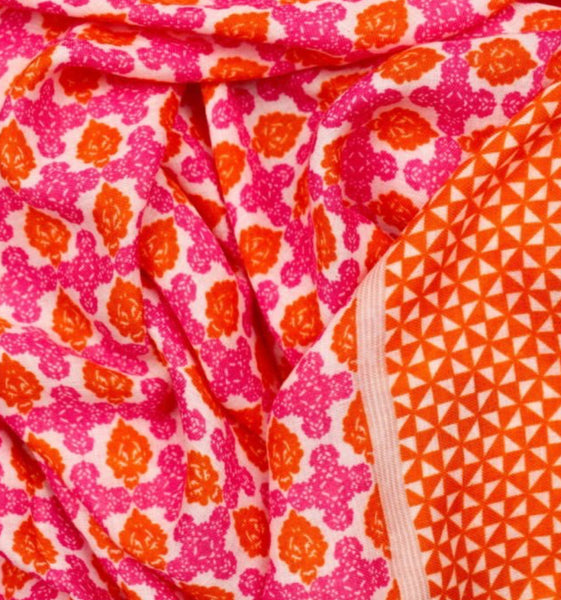 Pink and orange scarf