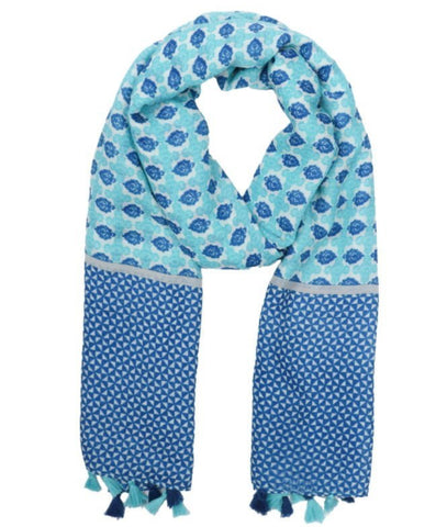Turquoise & blue scarf