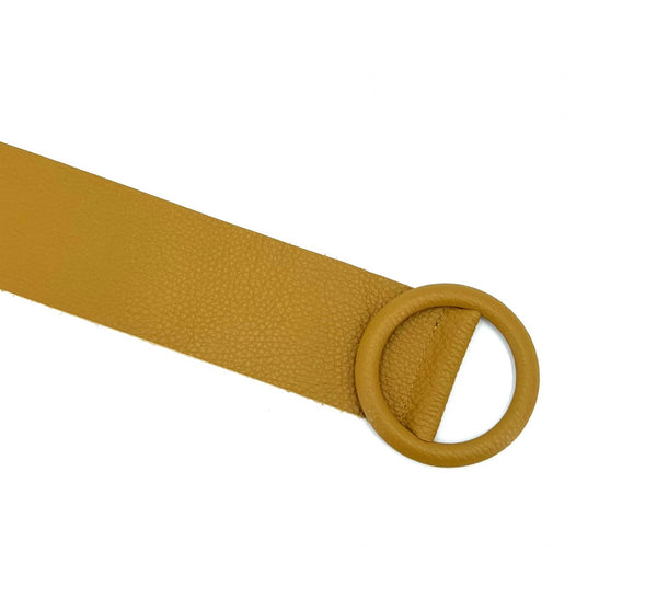 Mustard Leather belt