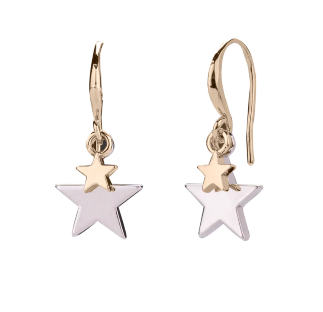 Double star earrings
