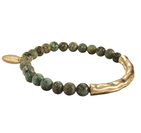 African green turquoise bracelet