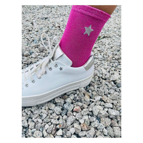 Glitter Star Socks (various colours)