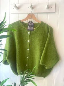 Apple green cardigan