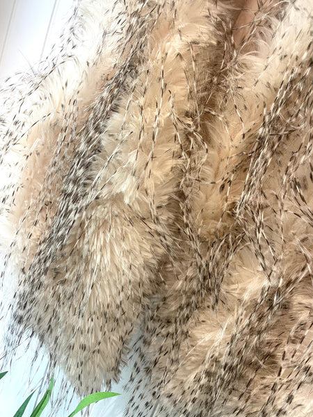 Cropped Faux fur gilet