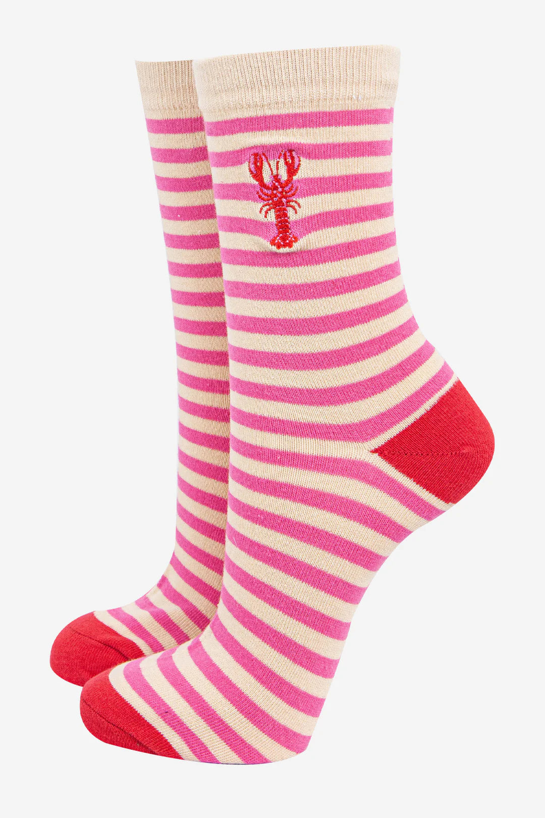 Striped lobster socks