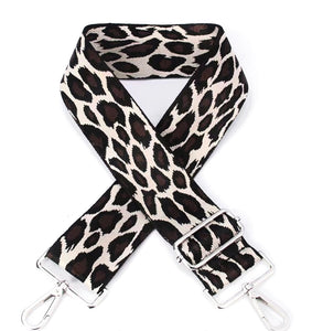 Leopard bag strap