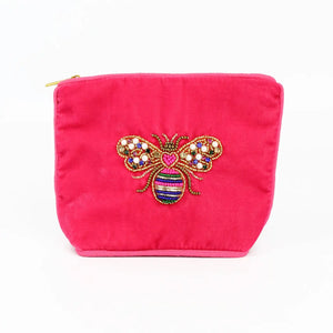 Beaded bee purse