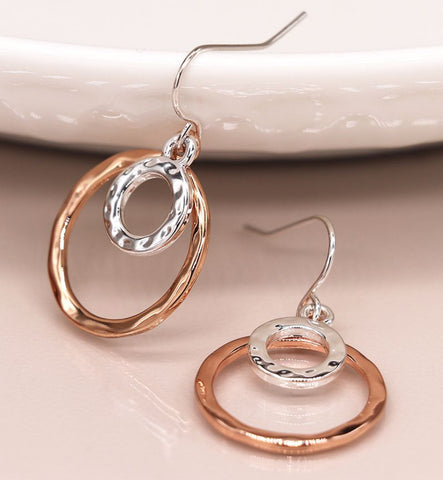 Double circle earrings