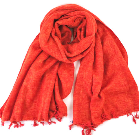 Burnt orange shawl