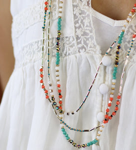 Multi layered boho necklace