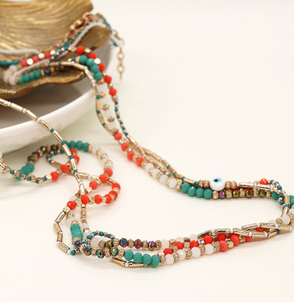 Multi layered boho necklace