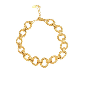 Gold twist bracelet
