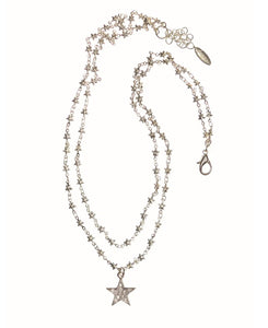 Double star chain necklace