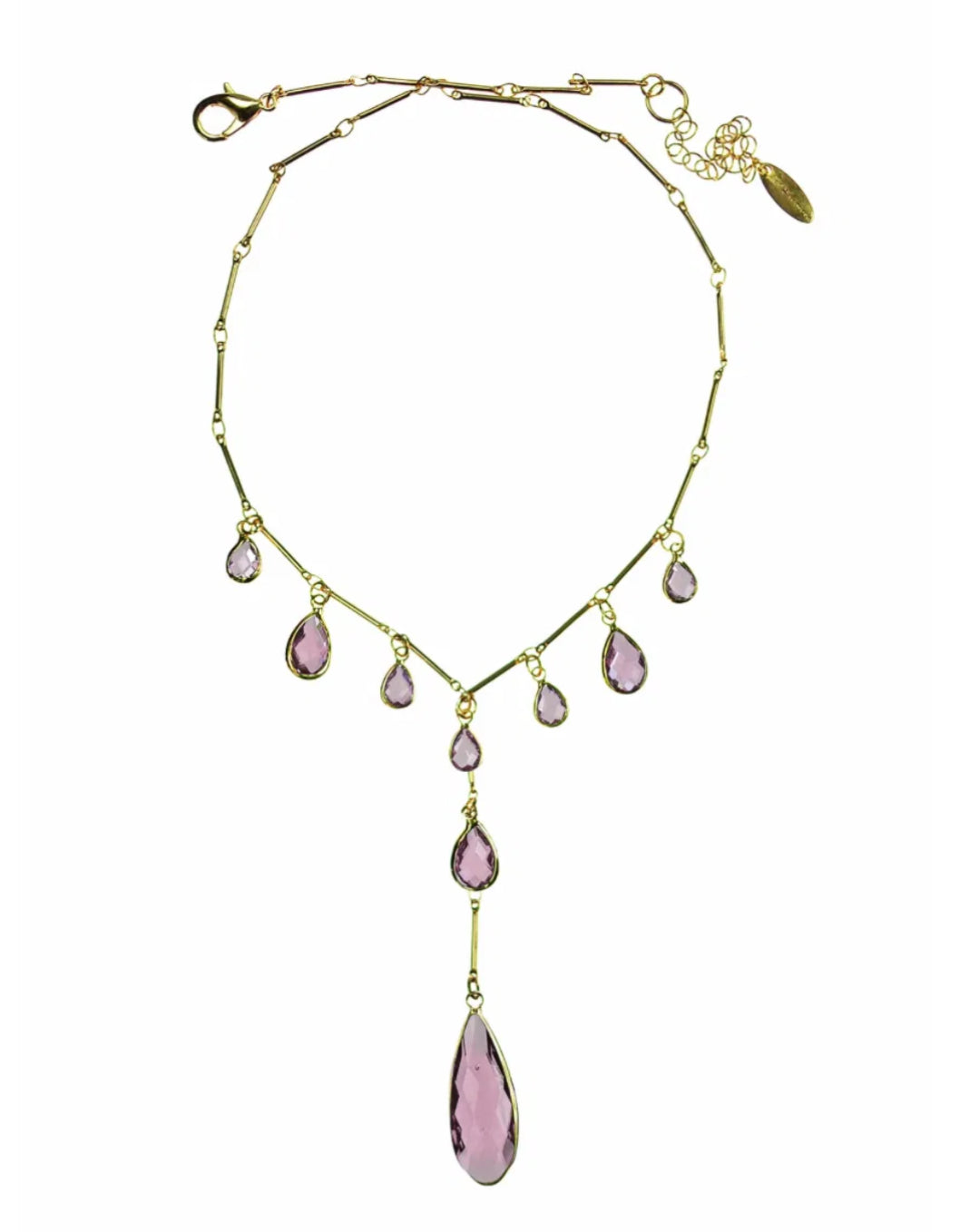 Droplet lariat necklace