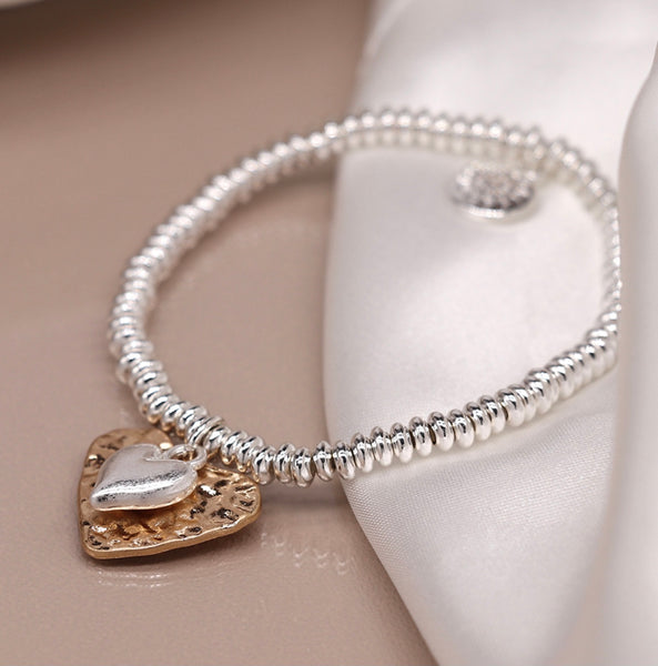 Beaten heart bracelet