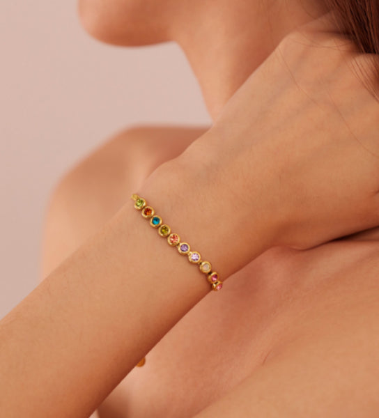 Multi cubic zirconia bracelet