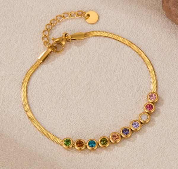 Multi cubic zirconia bracelet