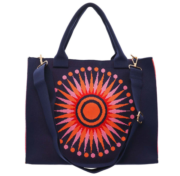 Navy starburst bag