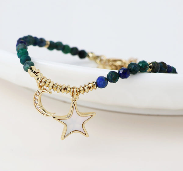 Moon and star bracelet