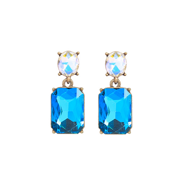 Turquoise gem earring
