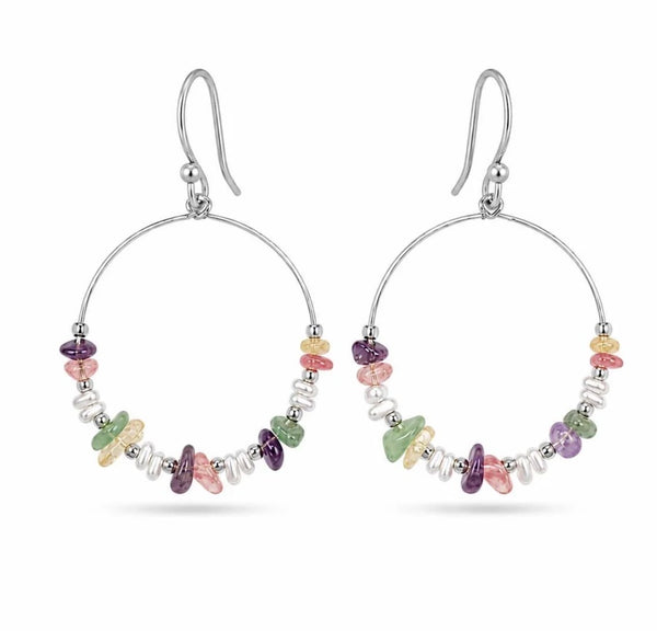 Multi stone hoops