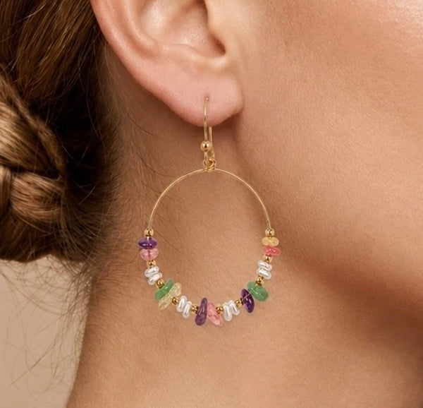 Multi stone hoops