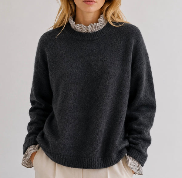 Ruffle detail jumper