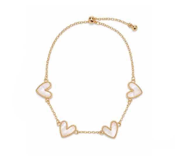 Heart slider bracelet