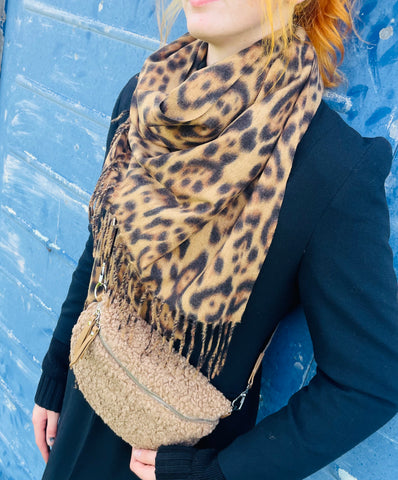 Animal print scarf