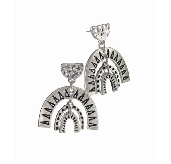Aztec style earrings