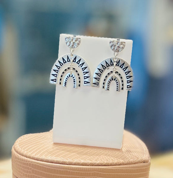 Aztec style earrings