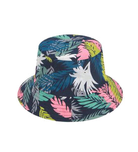 Tropical print  jacket hat