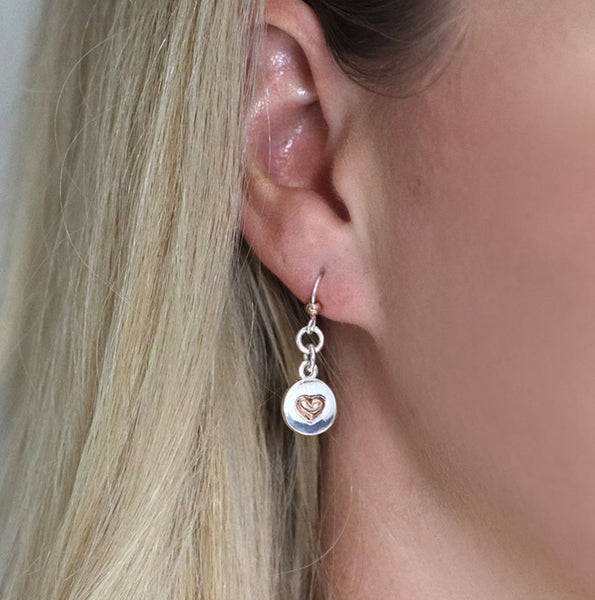Heart design earring