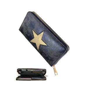 Navy star purse-organiser