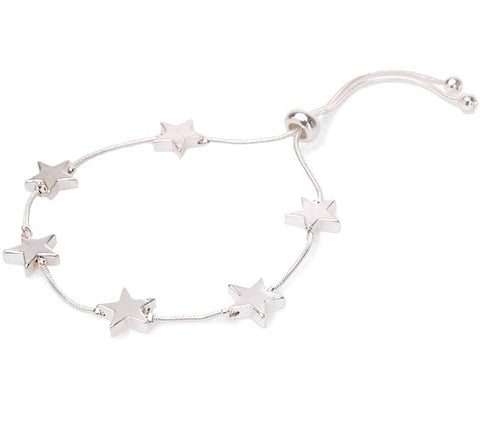 Multi silver star bracelet