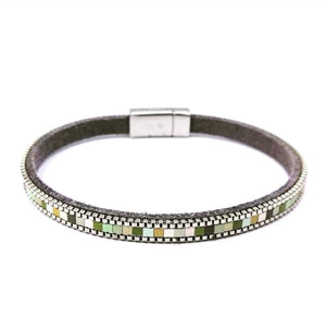 Mosaic design single band bracelet