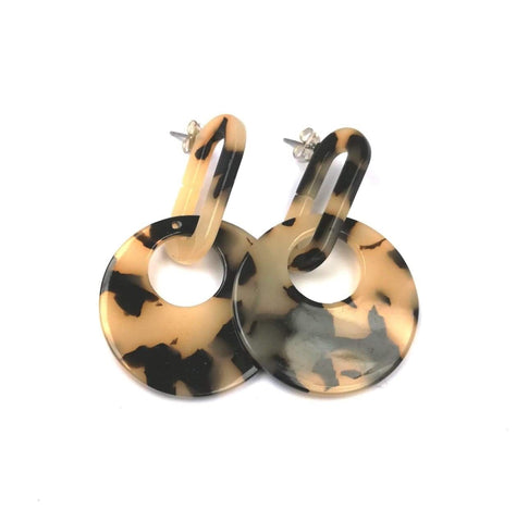 Tortoiseshell earrings